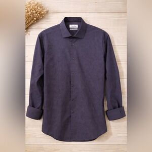 Calvin Klein Men's Charcoal Dress Shirt